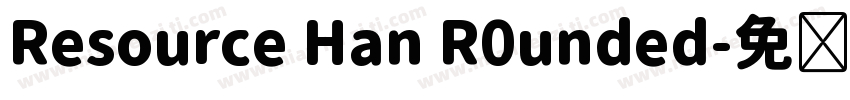 Resource Han R0unded字体转换